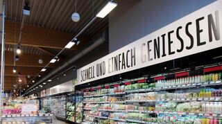 In diesem Outfit will der Rewe-Mark an der Südtangente künftig bei seinen Kunden punkten.