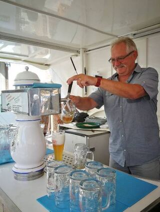 Bei den Temperaturen schmeckt das Bier beim ASV Rohrhof besonders gut.