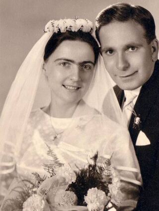 Das Hochzeitsfoto von Renate und Werner Schellenberg aus dem Jahr 1962.
