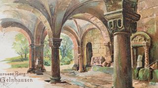 Am 21. September 1902 wurde diese Postkarte versandt. Sie zeigt die Torhalle, das einzige fast original erhaltene Bauteil der Kaiserpfalz, die um 1170 errichtet wurde.