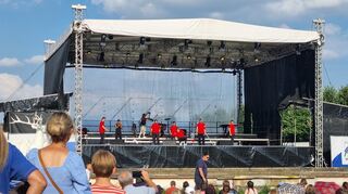 Die Breakdance-Show begeistert.
