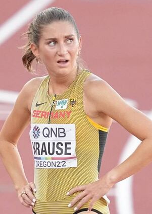 Hindernisläuferin Gesa Krause kam als Letzte ins Ziel.