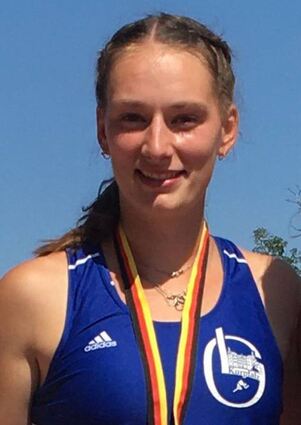 Stolz über den Titel: Anne Braun vom TSV Oftersheim.