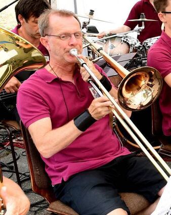 Endlich wieder „29er Musikfest“: Klaus Zorn an der Posaune.