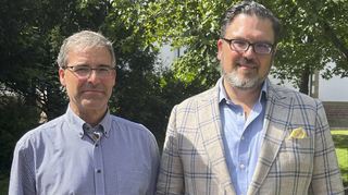 Salvatore Scalia und Dr. Oliver Brinkmann sind Teil des Organisationsteams für die Kulturkirche Ketsch und freuen sich schon jetzt auf die nächsten Konzerte im Herbst.