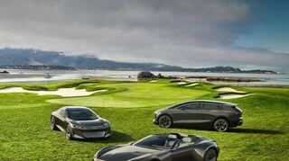In Pebble Beach bei der Monterey Car Week erstmals gemeinsam zu sehen: die Sphere-Modelle von Audi.