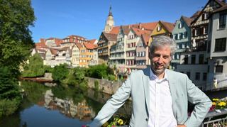 Amtsinhaber Boris Palmer, dessen Grünen-Mitgliedschaft zurzeit ruht, bewirbt sich erneut als Oberbürgermeister von Tübingen.