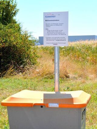 Mehrere Müllsammelstation gibt es in der Kommune.