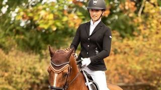 Franziska Dörfer vom Reiterverein Reilingen kam mit Lucky Devil in der Dressurreiter-prüfung Klasse L auf den siebten Platz.