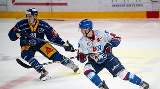 Ein Gewinner der Vorbereitung: Fabrizio Pilu (r.) konnte in den Testspielen auf sich aufmerksam machen und wurde entsprechend mit Eiszeit belohnt.