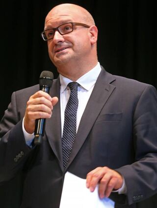 „Es handelt sich um eine Persönlichkeitswahl“: Jens Geiß bei der Kandidatenvorstellung.