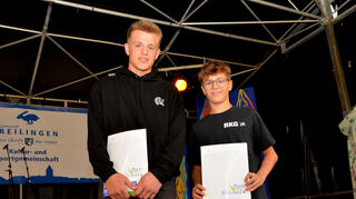 Betreiben unterschiedliche Sportarten mit großem Erfolg: Aaron Künzler Feldhockey (l.) und Lenny Wörner Ringen, griechisch-römischer Stil.