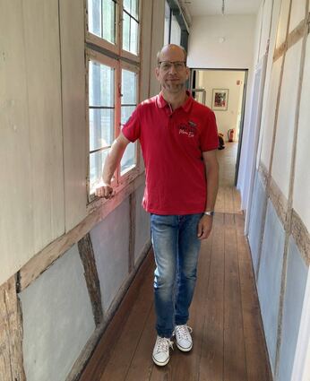Zu Besuch in der Redaktion: Torsten Koloska, seit Februar Vorstand des Musikvereins Oftersheim. Zuvor war er „Vize“ und Jugendleiter.