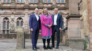 Vorstandswechsel: Jens Spanje wird Vorsitzender und Dr. Anja Hoppe seine Stellvertreterin. Michael Hörrmann (l.) war bislang Vorsitzender des Vereins „Schlösser und Gärten Deutschland“.