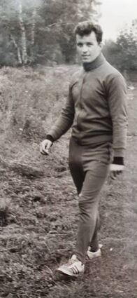 1963: Auf dem Sportplatz macht Roland Seidel eine gute Figur.