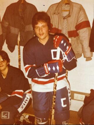 Anfang der 80er Jahre ist Mitch Wagner Captain der Eppelheimer Eisbären.