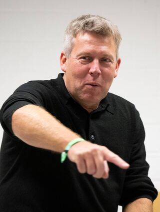 Gernot Tripcke nahm sich vor dem Derby zwischen den Adlern Mannheim und den Löwen Frankfurt Zeit, um sich über aktuelle Themen in der Deutschen Eishockey Liga auszutauschen.