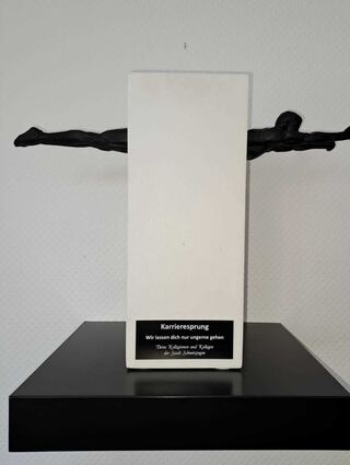 Abschiedsgeschenk aus Schwetzingen: "Karrieresprung".