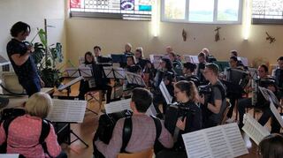 In Weinheim trafen sich die Musiker der beiden Vereine zum gemeinsamen Proben-wochenende.