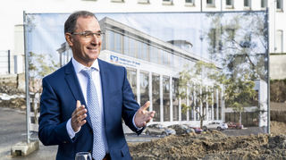 Rudolf Müller, der Chef der Vereinigten VR Bank Kur- und Rheinpfalz, geht im Sommer nächsten Jahres in Pension.