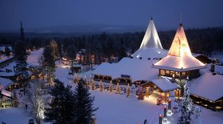 Zeit zum Träumen für große und kleine Besucher: Das Weihnachtsmanndorf bei Rovaniemi.
