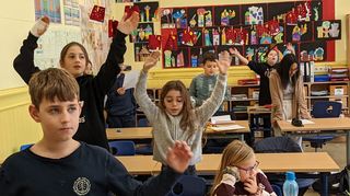 Der Workshop kommt bei den Kids sehr gut an.