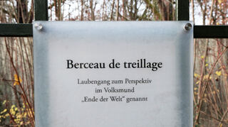 Laubengang im Schwetzinger Schlossgarten wieder eröffnet.