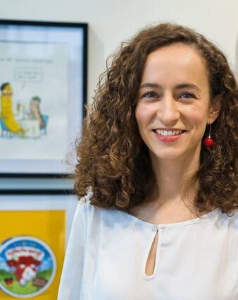 Die Cartoonistin Annika Frank stellt in der Villa Meixner aus.