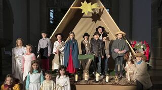 „Licht der Hoffnung“ heißt das Krippenspiel der katholischen Kindergruppe.