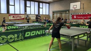 Für viele jugendliche Spieler war es schön, einmal Turnierluft beim Tischtennisclub zu schnuppern.