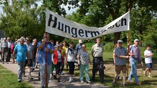 Gemeinsam gehen sie gegen die Not in der Welt auf ihre Tour – die Hungermarschierer sammeln Jahr für Jahr Gelder für den guten Zweck in aller Welt.