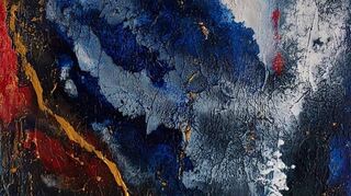 „Deep Water“ heißt dieses Werk von Christina Wilken, das Ende Februar in ihrer Aus-stellung im Alten Bahnhof zu sehen sein wird.
