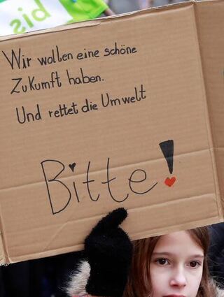 Eine deutliche Botschaft einer Schülerin.