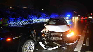 Unfall auf der Friedrichsfelder Landstraße.