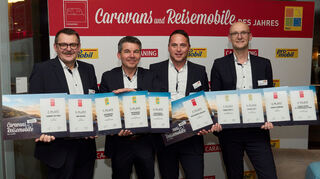 mid Stuttart - Zehn Auszeichnungen für Caravans und Reisemobile von Knaus und Weinsberg.