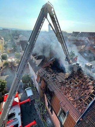 Brandeinsatz im Juli 2022 in der Zähringerstraße.