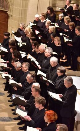 Der Bachchor bei seinem Konzert in der Christuskirche.