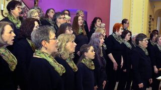 Gelungener Auftritt zum Jubiläum: „Women‘s Voice“ in der evangelischen Kirche in Neulußheim.