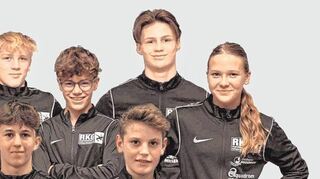 Sebastian Gentner (v. l.), Guiseppe Gerbino, Bastian Fellner, Lenny Wörner, Philipp Pfahler und Tuana Bardakci sowie Christiano Liebzeit und Simon Kuhn wollen sich bei den deutschen Meisterschaften beweisen – teils gegen deutlich ältere Gegner.