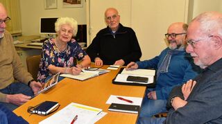 Engagiert im HuKO aktiv: Vorsitzender Dieter Burkard (v. l.), Helmut Spieß, Yvonne Wierer, Wolfgang Deinert, Luigi D’Auria sowie Gerhard Frei.