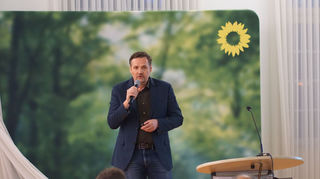 Marcus Adlon von der MVV Energie AG erläuterte unter anderem die Strategie der MVV zur Vergrünung der Fernwärme.