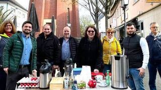 Der Vorstand der SPD Eppelheim hat einen Osterstand initiiert.