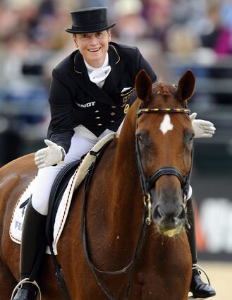 Olympisasiegerin Isabell Werth tritt ab Sonntag in Mannheim an.