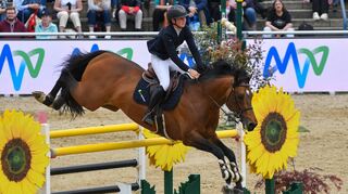Sanne Thijssen setzte mit Con Quidam beim Höhepunkt des Maimarkt-Springturniers Maßstäbe. Auch im Stechen blieb das schnelle Duo fehlerfrei.