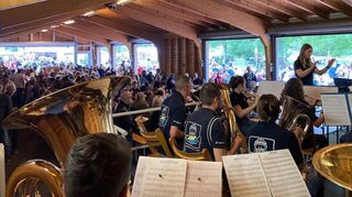 Die Egerländerbesetzung der Stadtkapelle „Hockenheimer Blasmusik“ wird beim Waldfest im Alten Fahrerlager wieder für die nötige akustische Begleitung und Atmosphäre sorgen.