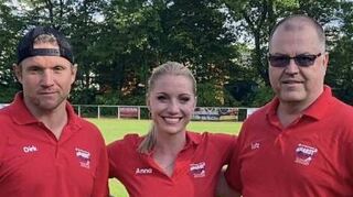 Dirk Oswald (v. l.), Anna Czinszky und Lutz Rueffer organisieren die zweite HardtRun-Auflage.