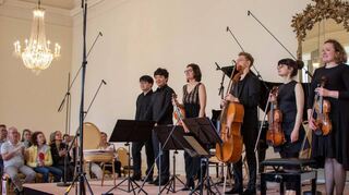 Die Musiker des Preisträgerkonzerts begeistern bei den SWR Festspielen.