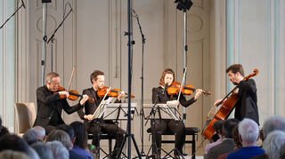 Premiere bei „Quatuor Ebène“: Cellist Matthijs Broersma ist neu dabei.