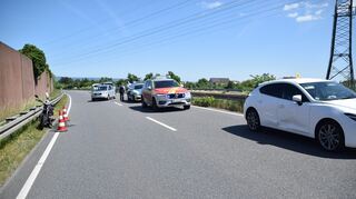 Unfall am Dienstag, 30. Mai, auf de4 B535 zwischen Plankstadt und Schwetzingen.