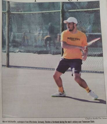 Dieses Bild gehört zu einem Bericht über Marcel Ueltzhöffer, erschienen 2016 in der Universitätszeitung „The Murray State News“ - und in der Bildunterschrift findet sogar Oftersheim Erwähnung.